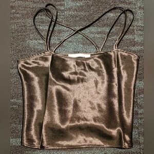 Ellison Shimmering Brown Camisole Top